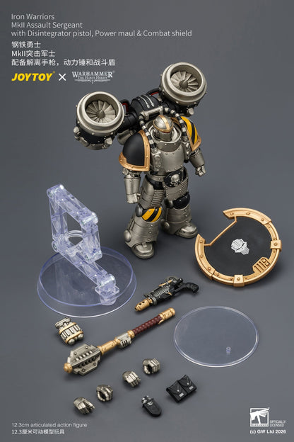 (20/6 CUTOFF)Iron Warriors MkII Assault Sergeant & Legionary - Primarch-Warhammer 40k 1/18 Action Figure By JOYTOY