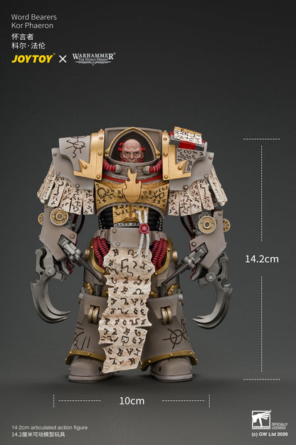 (29/10/2026) Word Bearers Kor Phaeron with Patriarch's Claws - "The Horus Heresy" Warhammer 1/18 Action Figure By JOYTOY