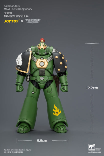 (15/7) Salamanders MK III Tactical Legionary & MKVI Tactical Legionary - "The Horus Heresy" Warhammer 40k 1/18 Action Figure By JOYTOY