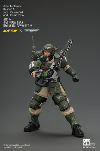 (30/8) Astra Militarum Kasrkin Squad - Warhammer 40K 1/18 Action Figure By JOYTOY