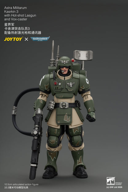 (30/8) Astra Militarum Kasrkin Squad - Warhammer 40K 1/18 Action Figure By JOYTOY