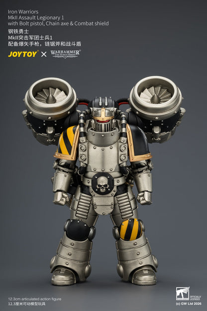 (20/6 CUTOFF)Iron Warriors MkII Assault Sergeant & Legionary - Primarch-Warhammer 40k 1/18 Action Figure By JOYTOY