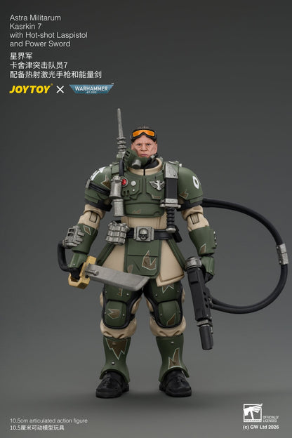 (30/8) Astra Militarum Kasrkin Squad - Warhammer 40K 1/18 Action Figure By JOYTOY