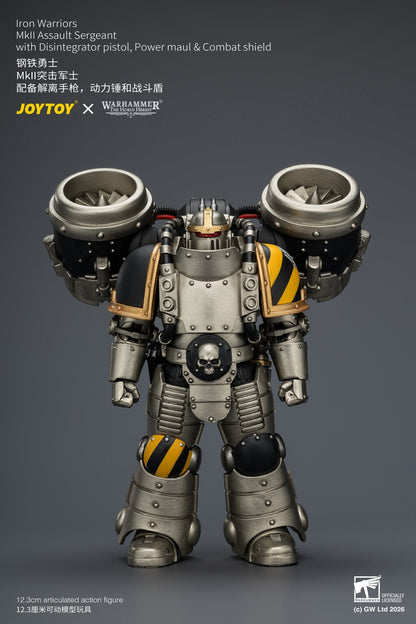 (20/6 CUTOFF)Iron Warriors MkII Assault Sergeant & Legionary - Primarch-Warhammer 40k 1/18 Action Figure By JOYTOY