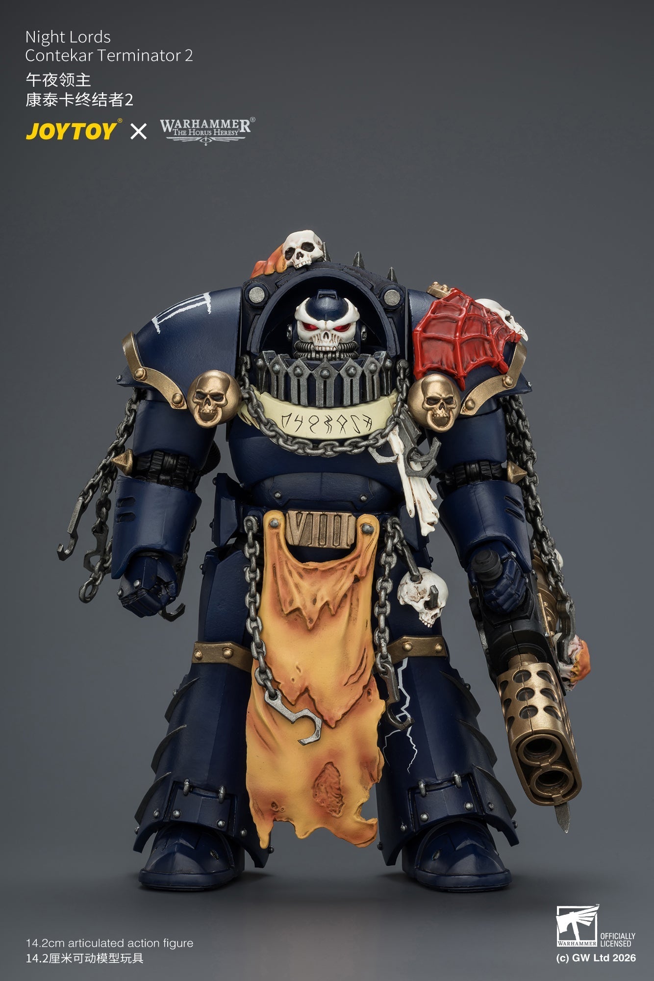 (30/6)Night Lords Contekar Terminator Dissident & Contekar Terminator - "The Horus Heresy" Primarch-Warhammer 40k 1/18 Action Figure By JOYTOY