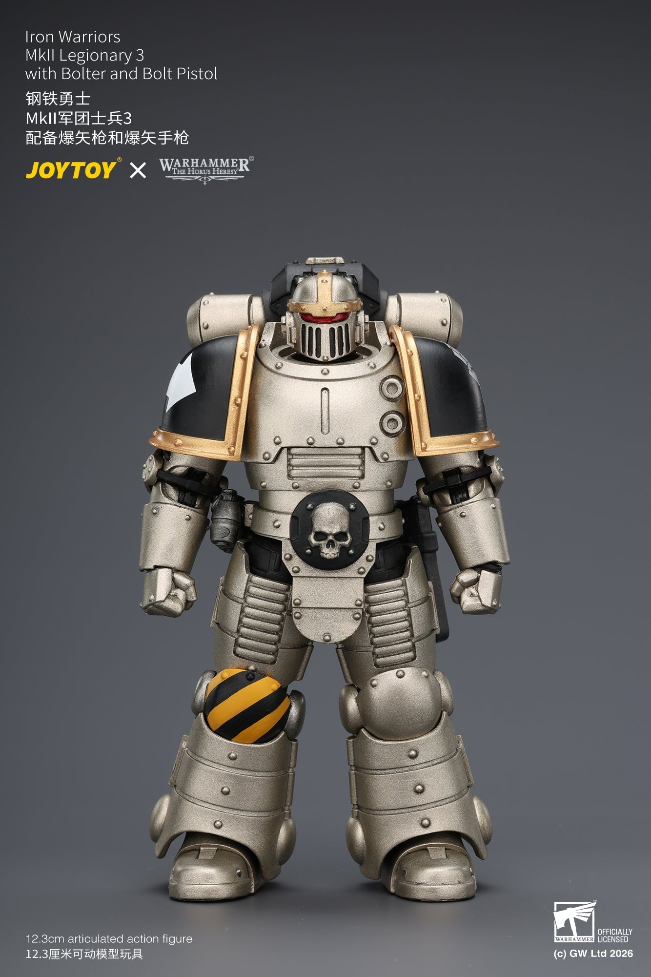 (20/6 CUTOFF) Iron Warriors Mkll Tactical Sergeant & Legionary - Primarch-Warhammer 40k 1/18 Action Figure By JOYTOY