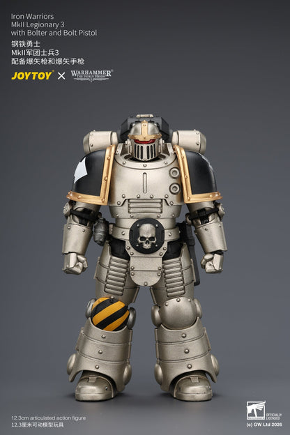 (20/6 CUTOFF) Iron Warriors Mkll Tactical Sergeant & Legionary - Primarch-Warhammer 40k 1/18 Action Figure By JOYTOY