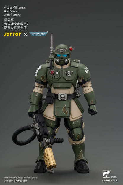 (30/8) Astra Militarum Kasrkin Squad - Warhammer 40K 1/18 Action Figure By JOYTOY