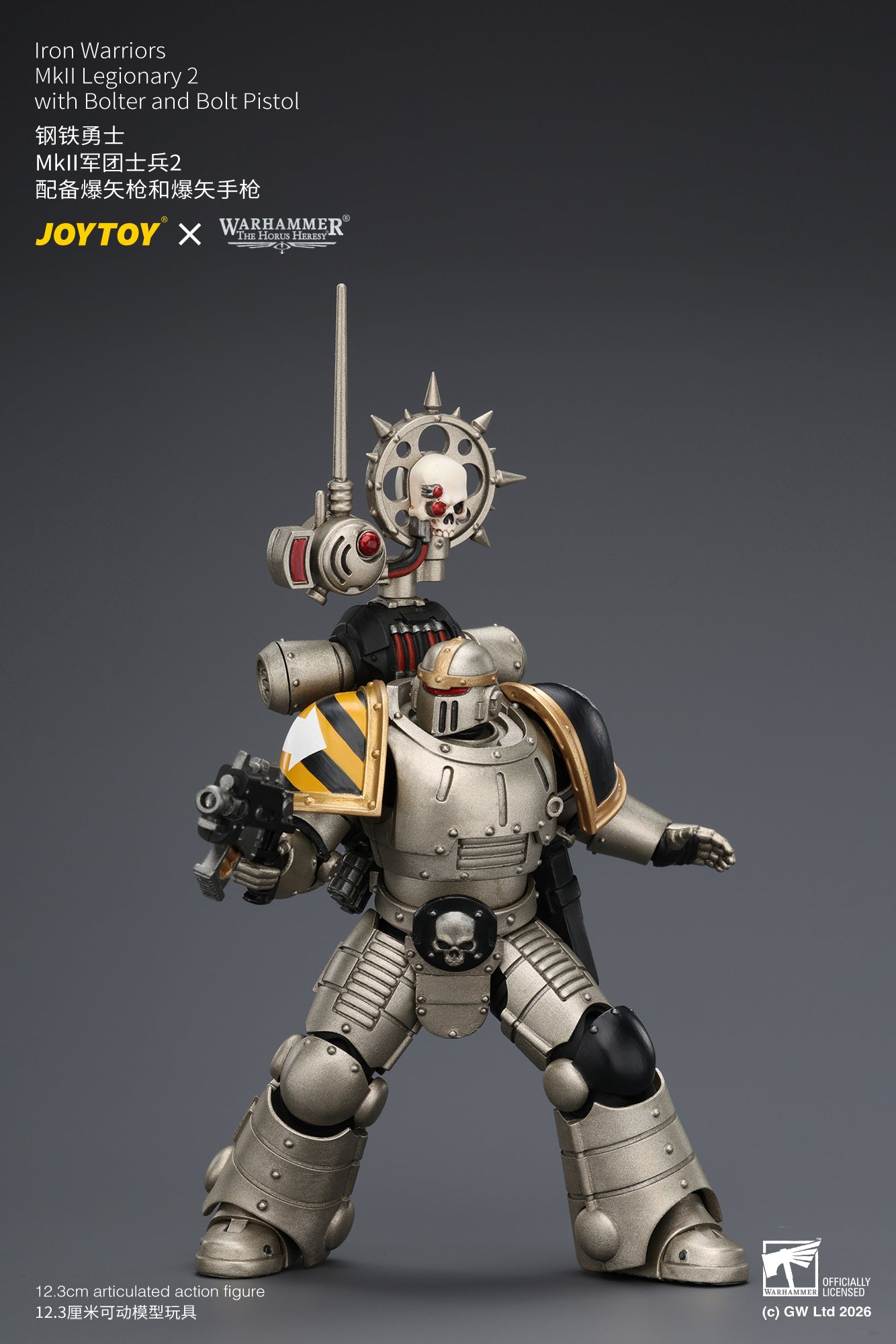 (20/6 CUTOFF) Iron Warriors Mkll Tactical Sergeant & Legionary - Primarch-Warhammer 40k 1/18 Action Figure By JOYTOY