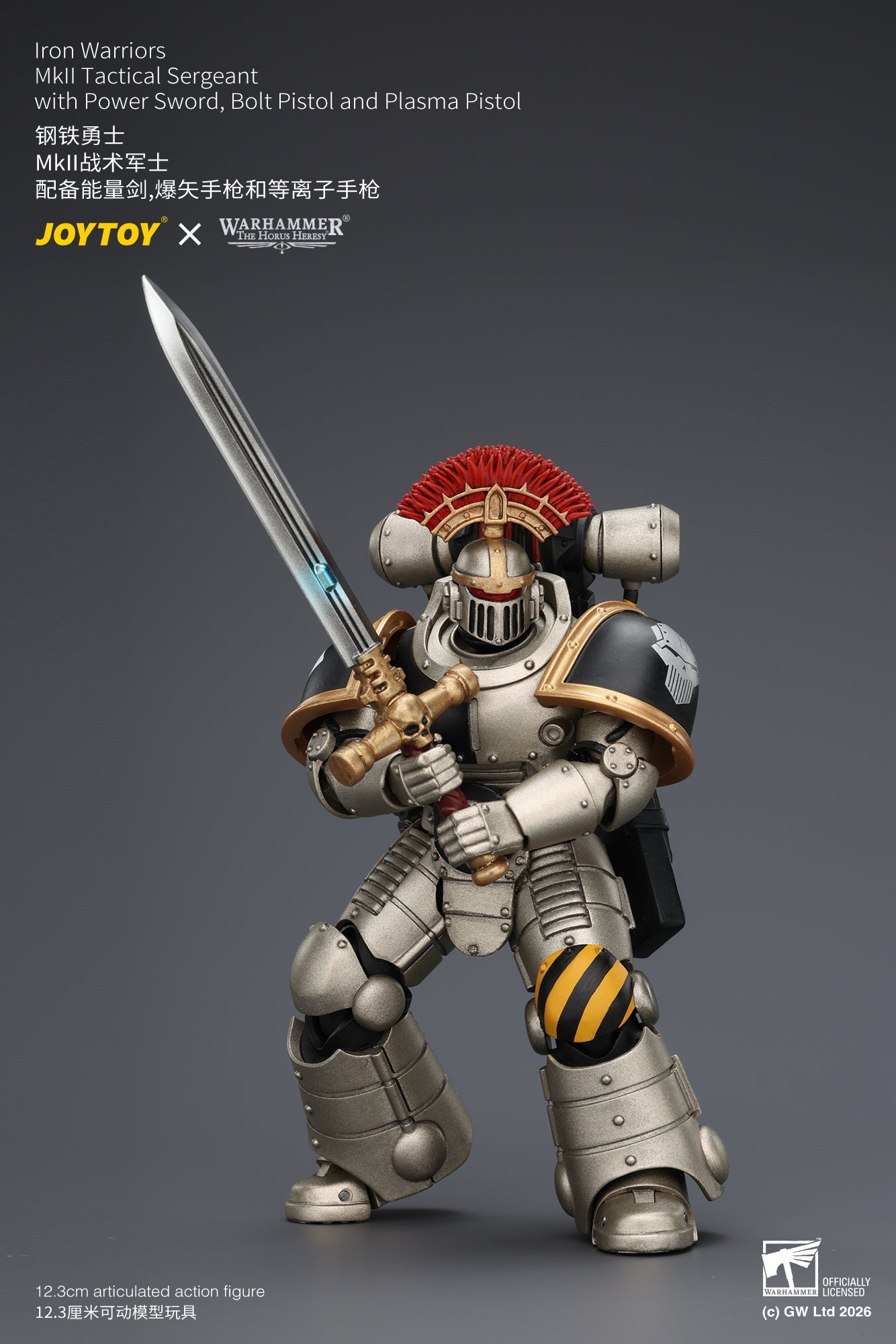 (20/6 CUTOFF) Iron Warriors Mkll Tactical Sergeant & Legionary - Primarch-Warhammer 40k 1/18 Action Figure By JOYTOY