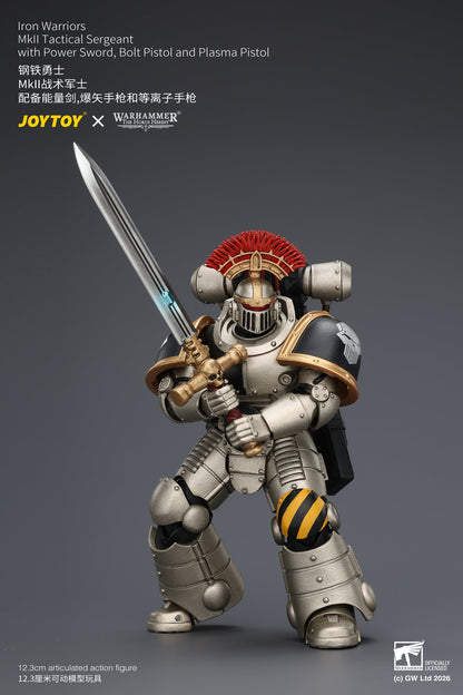 (20/6 CUTOFF) Iron Warriors Mkll Tactical Sergeant & Legionary - Primarch-Warhammer 40k 1/18 Action Figure By JOYTOY