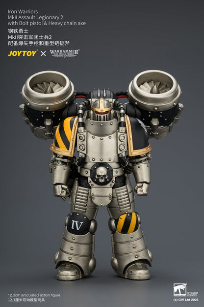 (20/6 CUTOFF)Iron Warriors MkII Assault Sergeant & Legionary - Primarch-Warhammer 40k 1/18 Action Figure By JOYTOY