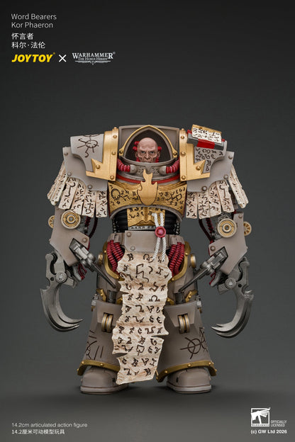 (29/10/2026) Word Bearers Kor Phaeron with Patriarch's Claws - "The Horus Heresy" Warhammer 1/18 Action Figure By JOYTOY