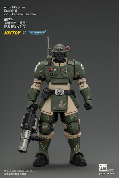 (30/8) Astra Militarum Kasrkin Squad - Warhammer 40K 1/18 Action Figure By JOYTOY