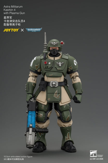 (30/8) Astra Militarum Kasrkin Squad - Warhammer 40K 1/18 Action Figure By JOYTOY