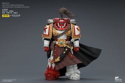 (20 MAR CUTOFF) White Scars Qin Xa & Hibou Khan &Contemptor Dreadnought-Warhammer 40k 1/18 Action Figure By JOYTOY