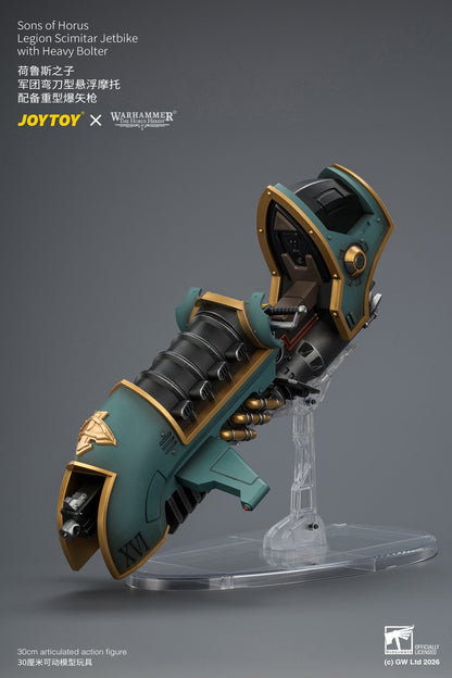 (20/8) Sons of Horus Legion Scimitar Jetbike & White Scars Legion Scimitar Jetbike - Warhammer "The Horus Heresy” 1/18 Action Figure By JOYTOY