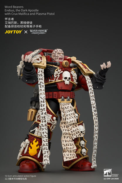 (5/10/2026)Word Bearers Erebus, the Dark Apostle & MkVI Tactical Sergeant - Warhammer "The Horus Heresy" 1/18 Action Figure By JOYTOY