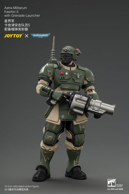 (30/8) Astra Militarum Kasrkin Squad - Warhammer 40K 1/18 Action Figure By JOYTOY