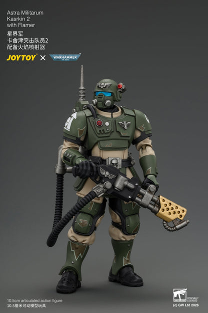(30/8) Astra Militarum Kasrkin Squad - Warhammer 40K 1/18 Action Figure By JOYTOY