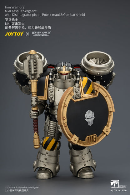 (20/6 CUTOFF)Iron Warriors MkII Assault Sergeant & Legionary - Primarch-Warhammer 40k 1/18 Action Figure By JOYTOY