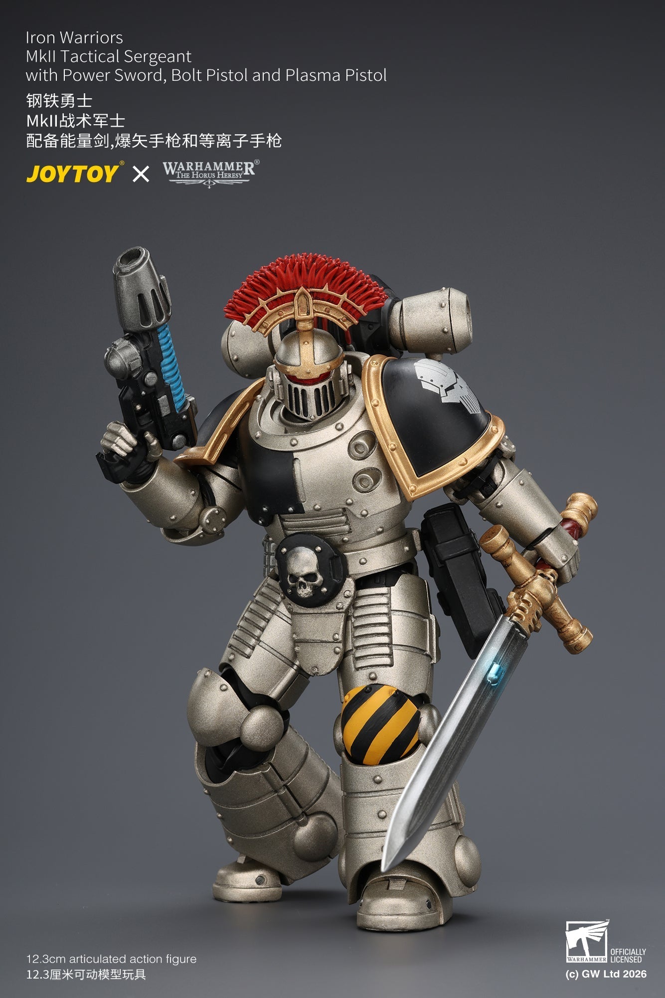 (20/6 CUTOFF) Iron Warriors Mkll Tactical Sergeant & Legionary - Primarch-Warhammer 40k 1/18 Action Figure By JOYTOY