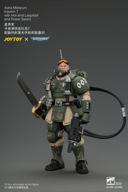 (30/8) Astra Militarum Kasrkin Squad - Warhammer 40K 1/18 Action Figure By JOYTOY