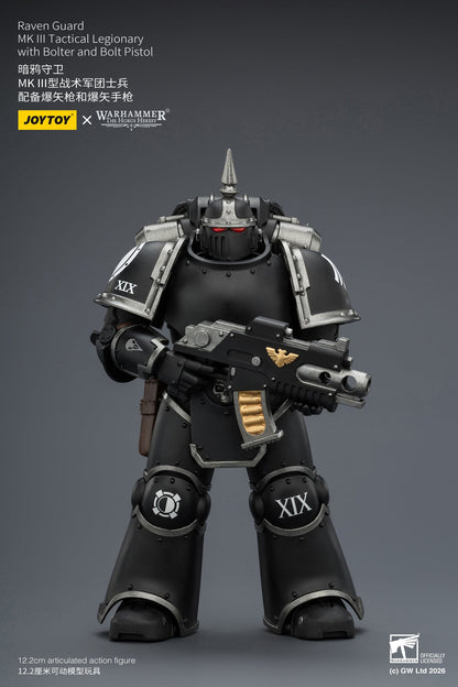 (CUTOFF MAY 1 ) Raven Guard Set - Warhammer "The Horus Heresy" 1/18 Action Figure By JOYTOY