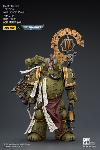 (10/5)Death Guard Biologus Putrifier & Death Guard Tallyman - "Warhammer 40,000” 1/18 Action Figure By JOYTOY