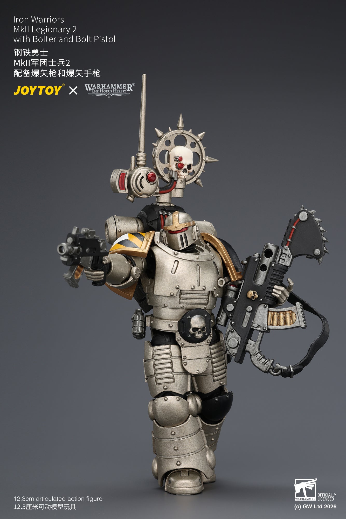 (20/6 CUTOFF) Iron Warriors Mkll Tactical Sergeant & Legionary - Primarch-Warhammer 40k 1/18 Action Figure By JOYTOY