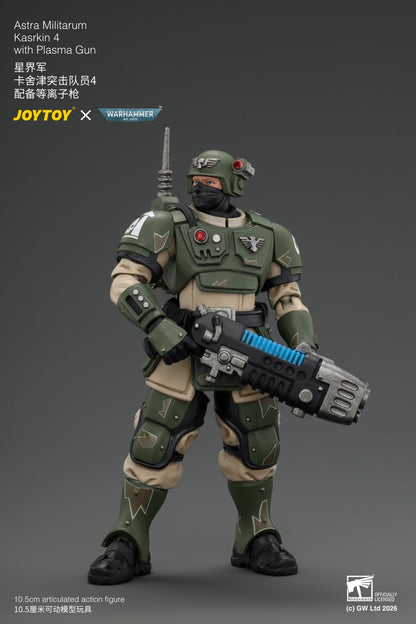 (30/8) Astra Militarum Kasrkin Squad - Warhammer 40K 1/18 Action Figure By JOYTOY