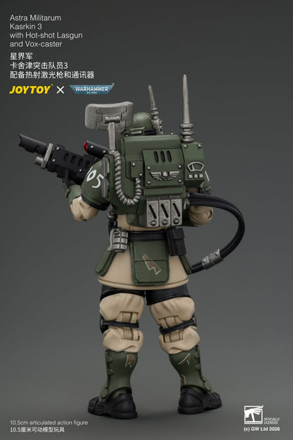 (30/8) Astra Militarum Kasrkin Squad - Warhammer 40K 1/18 Action Figure By JOYTOY