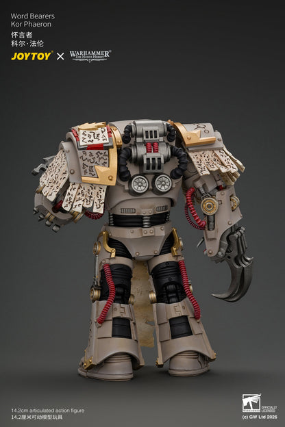 (29/10/2026) Word Bearers Kor Phaeron with Patriarch's Claws - "The Horus Heresy" Warhammer 1/18 Action Figure By JOYTOY