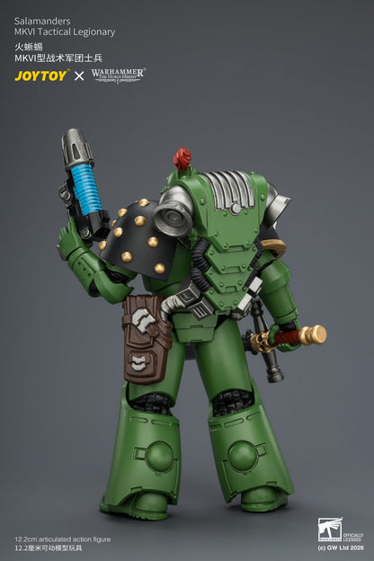 (15/7) Salamanders MK III Tactical Legionary & MKVI Tactical Legionary - "The Horus Heresy" Warhammer 40k 1/18 Action Figure By JOYTOY