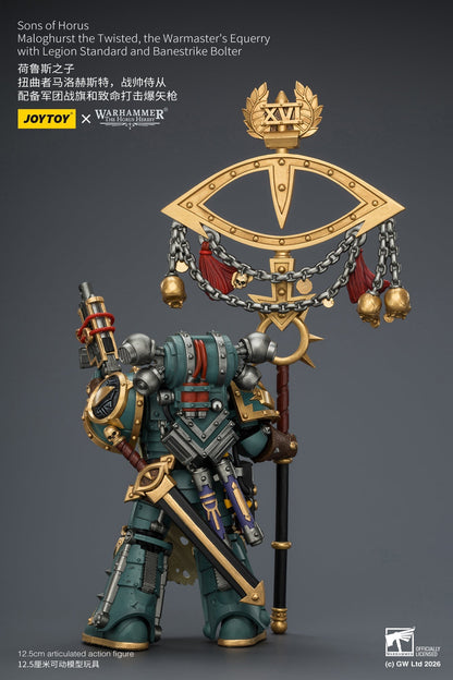 (15/6 CUTOFF) Sons of Horus Maloghurst the Twisted, the Warmaster's Equerry - "The Horus Heresy" Primarch-Warhammer 40k 1/18 Action Figure By JOYTOY
