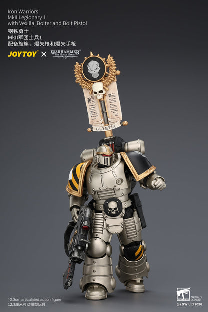 (20/6 CUTOFF) Iron Warriors Mkll Tactical Sergeant & Legionary - Primarch-Warhammer 40k 1/18 Action Figure By JOYTOY