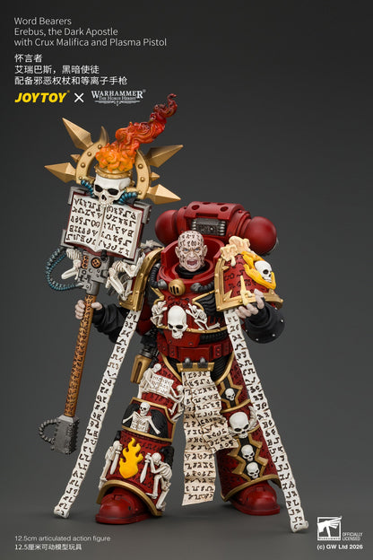 (5/10/2026)Word Bearers Erebus, the Dark Apostle & MkVI Tactical Sergeant - Warhammer "The Horus Heresy" 1/18 Action Figure By JOYTOY
