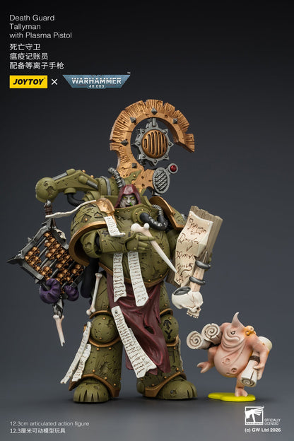 (10/5)Death Guard Biologus Putrifier & Death Guard Tallyman - "Warhammer 40,000” 1/18 Action Figure By JOYTOY