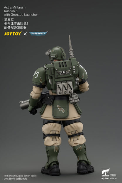 (30/8) Astra Militarum Kasrkin Squad - Warhammer 40K 1/18 Action Figure By JOYTOY