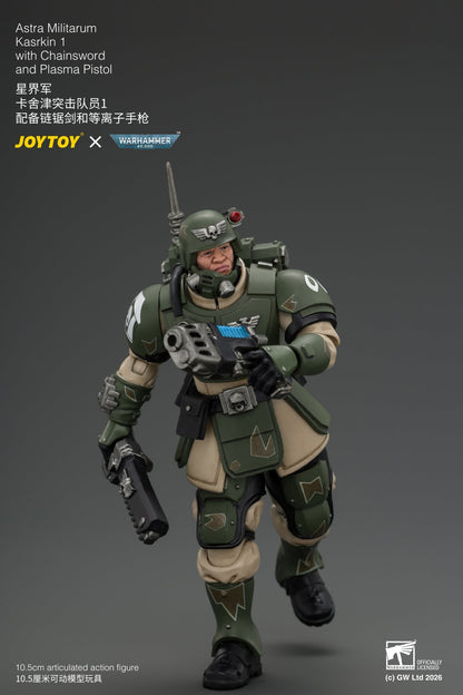 (30/8) Astra Militarum Kasrkin Squad - Warhammer 40K 1/18 Action Figure By JOYTOY