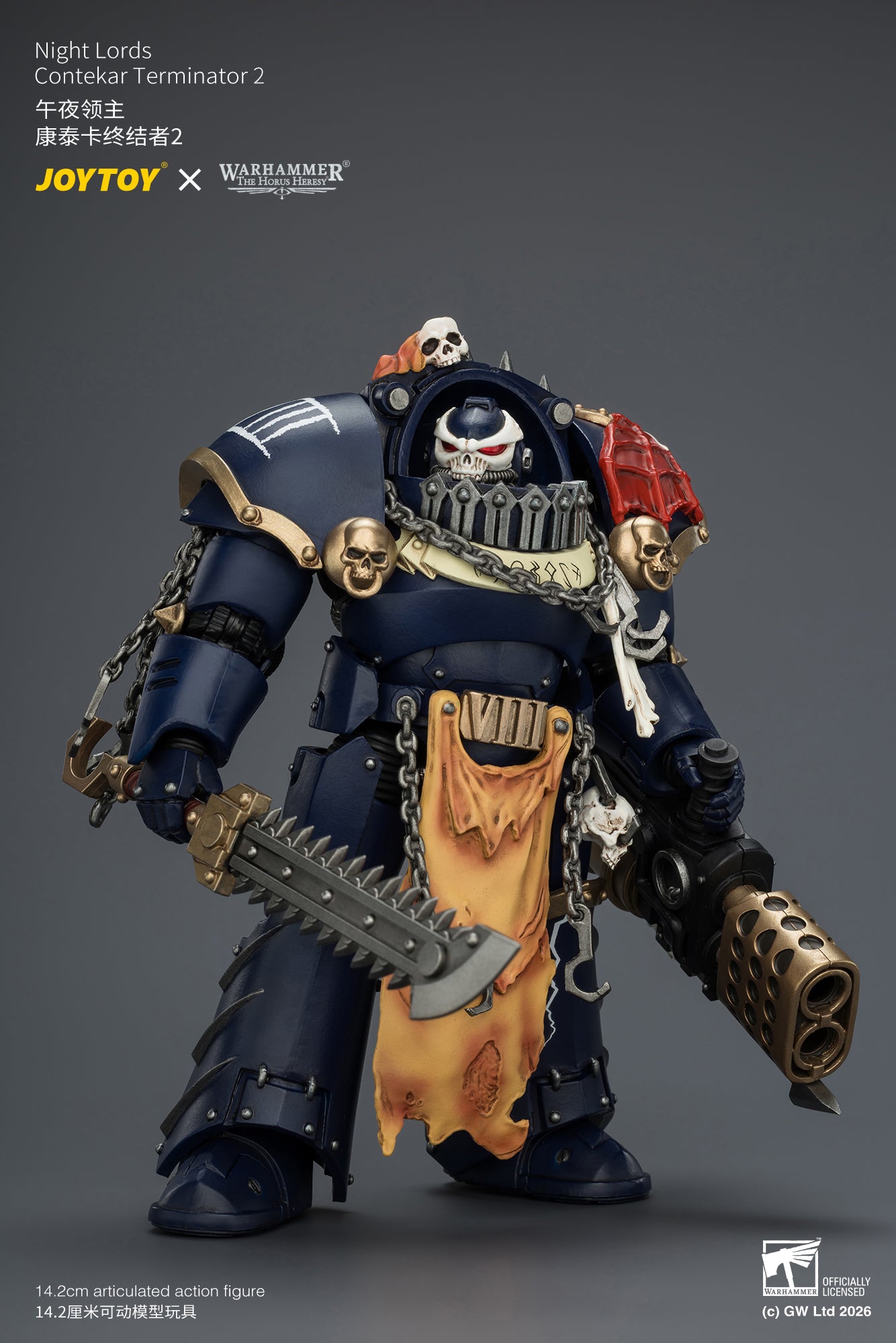 (30/6)Night Lords Contekar Terminator Dissident & Contekar Terminator - "The Horus Heresy" Primarch-Warhammer 40k 1/18 Action Figure By JOYTOY