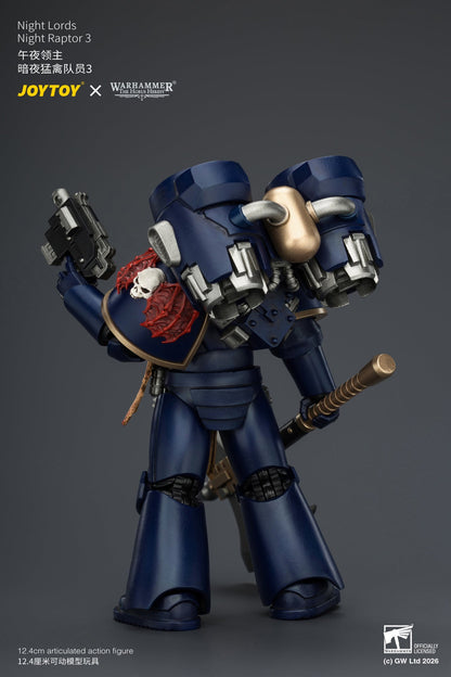 (25/8) Night Lords Night Raptors - "The Horus Heresy" Primarch-Warhammer 30k 1/18 Action Figure By JOYTOY
