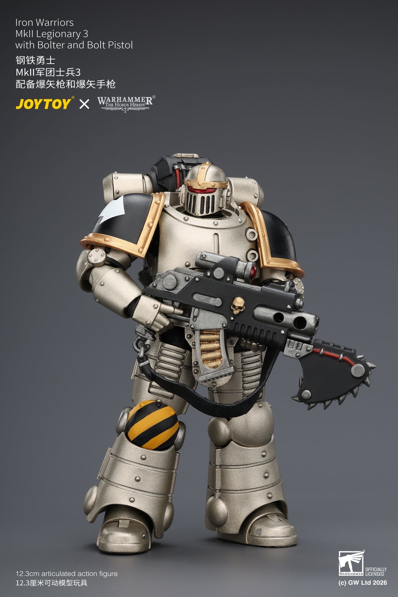 (20/6 CUTOFF) Iron Warriors Mkll Tactical Sergeant & Legionary - Primarch-Warhammer 40k 1/18 Action Figure By JOYTOY