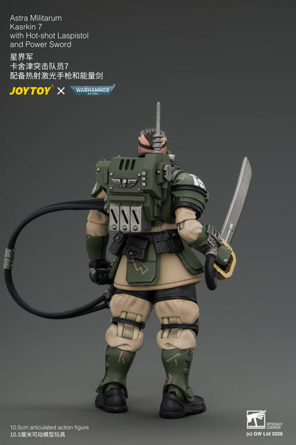 (30/8) Astra Militarum Kasrkin Squad - Warhammer 40K 1/18 Action Figure By JOYTOY