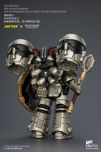 (20/6 CUTOFF)Iron Warriors MkII Assault Sergeant & Legionary - Primarch-Warhammer 40k 1/18 Action Figure By JOYTOY