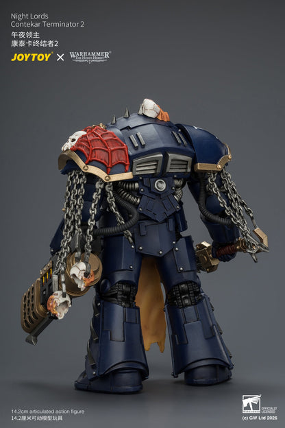 (30/6)Night Lords Contekar Terminator Dissident & Contekar Terminator - "The Horus Heresy" Primarch-Warhammer 40k 1/18 Action Figure By JOYTOY