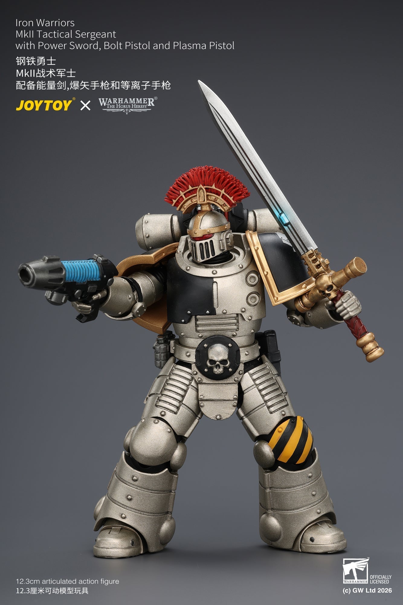 (20/6 CUTOFF) Iron Warriors Mkll Tactical Sergeant & Legionary - Primarch-Warhammer 40k 1/18 Action Figure By JOYTOY