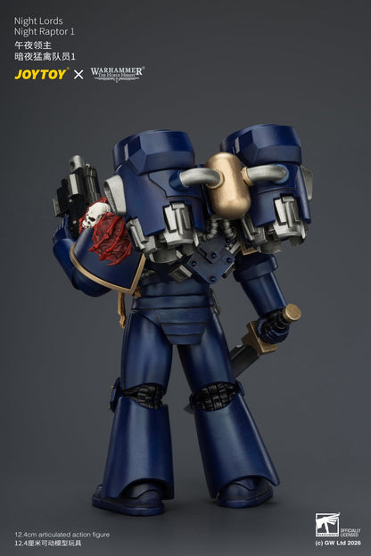 (25/8) Night Lords Night Raptors - "The Horus Heresy" Primarch-Warhammer 30k 1/18 Action Figure By JOYTOY