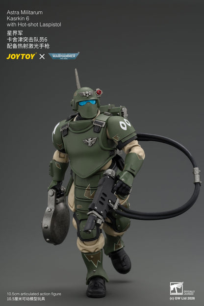 (30/8) Astra Militarum Kasrkin Squad - Warhammer 40K 1/18 Action Figure By JOYTOY