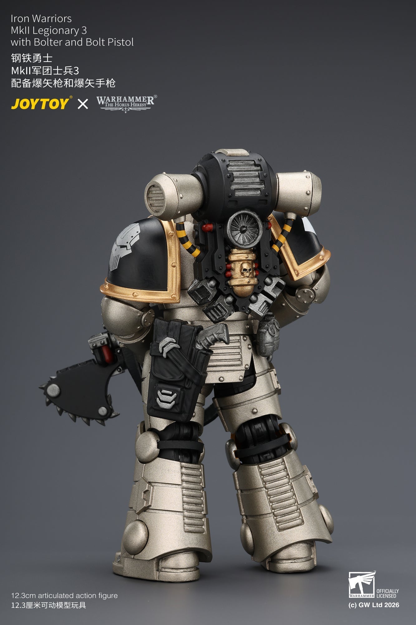 (20/6 CUTOFF) Iron Warriors Mkll Tactical Sergeant & Legionary - Primarch-Warhammer 40k 1/18 Action Figure By JOYTOY